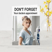 Vergeet uw doktersafspraak niet. kaart (Gele Bloem)
