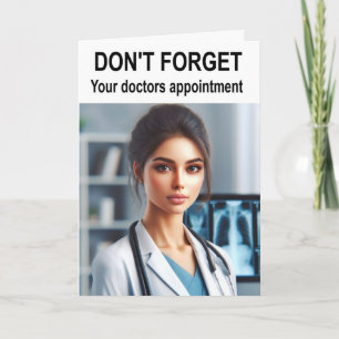 Vergeet uw doktersafspraak niet. kaart