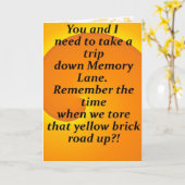 Vergeet uw vriendenkaart niet kaart (Gele Bloem)