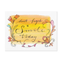 Vergeet vandaag niet te glimlachen - met de hand g