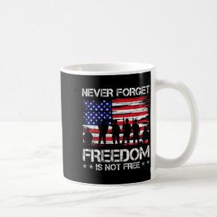 Vergeet Vrijheid is geen Memorial Day VS Veteraan Koffiemok