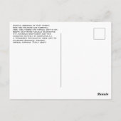 "Vergeet Winona niet" Souvenir Post Kaart (Achterkant)