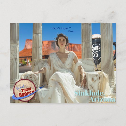 "Vergeet Winona niet" Souvenir Post Kaart (Voorkant)
