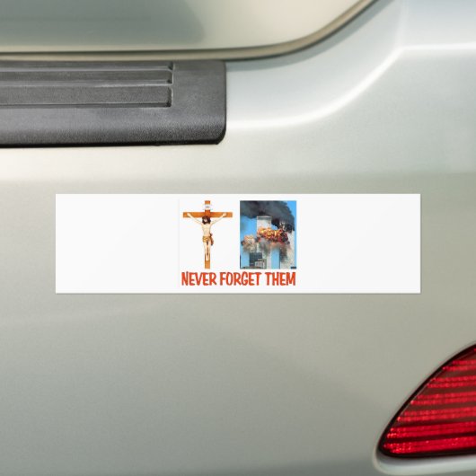 VERGEET ZE NOOIT BUMPERSTICKER (Op auto)