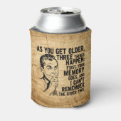 Vergeetachtige papa Humor Vaderdag Blikjeskoeler (Blikje Achterkant)