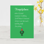 Vergeetachtigheid - Een grappig laat verjaardagsge Kaart (Gele Bloem)