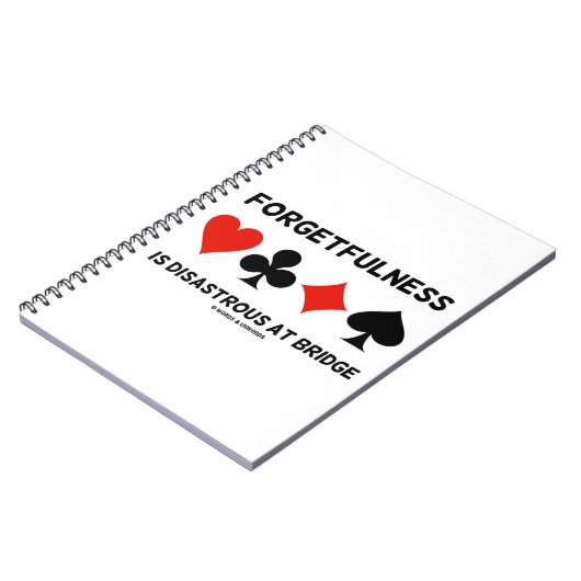 Vergeetachtigheid is rampzalig bij Bridge (Kaart S Notitieboek (Linkerzijde)