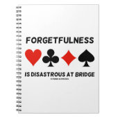 Vergeetachtigheid is rampzalig bij Bridge (Kaart S Notitieboek (Voorkant)