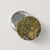 VergeetMeNotHelmet Ronde Button 3,2 Cm (Voorkant /achterkant)