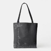 vergegeven tekst Daisy flower Tote Bag (Achterkant)