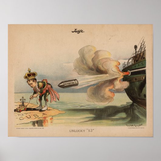 vergelding aan spanje poster (Voorkant)