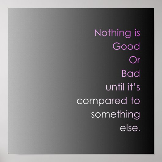 Vergeleken Poster (Voorkant)