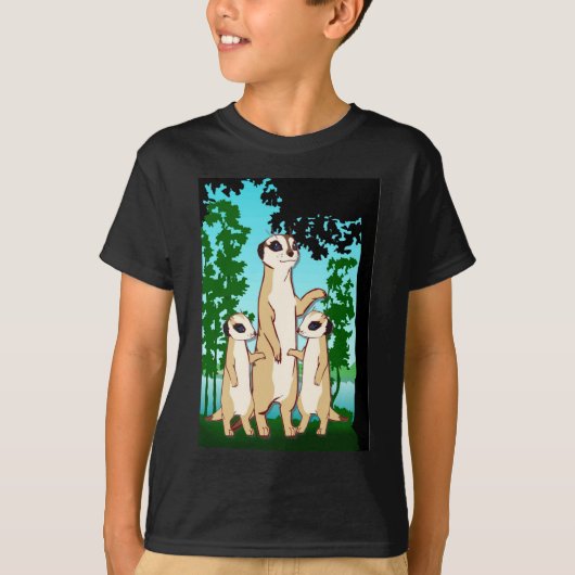 Vergelijk mijn tweeling Meerkats T-shirt (Voorkant)