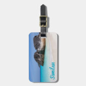 Vergelijkbaar strand Andaman Zee Phuket Thailand c Bagagelabel (Voorkant verticaal)