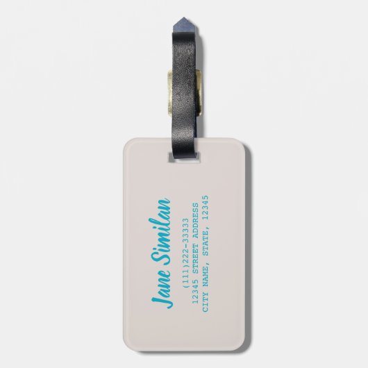 Vergelijkbaar strand Andaman Zee Phuket Thailand c Bagagelabel (Achterkant verticaal)