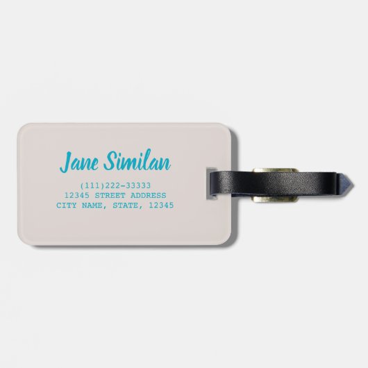 Vergelijkbaar strand Andaman Zee Phuket Thailand c Bagagelabel (Achterkant horizontaal)