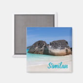 Vergelijkbaar strand Andaman Zee Phuket Thailand c Magneet (Voorkant / Achterkant)