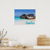 Vergelijkbaar strand Andaman Zee Phuket Thailand c Poster (Keuken)