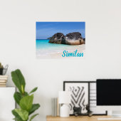 Vergelijkbaar strand Andaman Zee Phuket Thailand c Poster (Thuiskantoor)