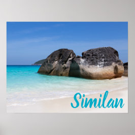 Vergelijkbaar strand Andaman Zee Phuket Thailand c Poster