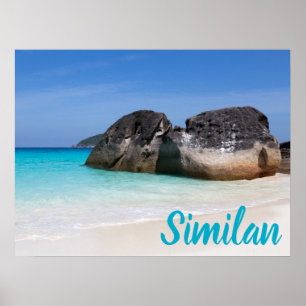 Vergelijkbaar strand Andaman Zee Phuket Thailand c Poster