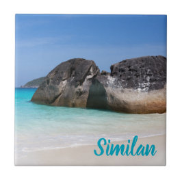 Vergelijkbaar strand Andaman Zee Phuket Thailand c Tegeltje