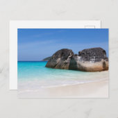 Vergelijkbaar strand Andaman Zee Thailand Poster c Briefkaart (Voorkant / Achterkant)