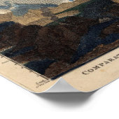 Vergelijkende hoogte van de hoofdbergen poster (Hoek)