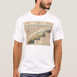 Vergelijkende hoogten van de belangrijkste bergen t-shirt