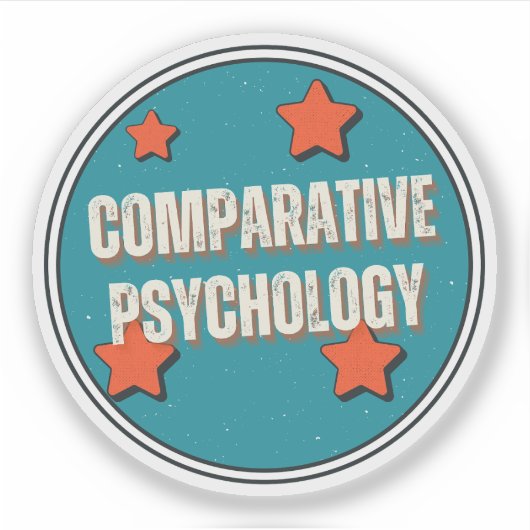 Vergelijkende Psychologie Sticker (Voorkant)