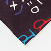 Vergelijking en formules voor kleurrijke Wiskunde  Fleece Deken (Hoek)