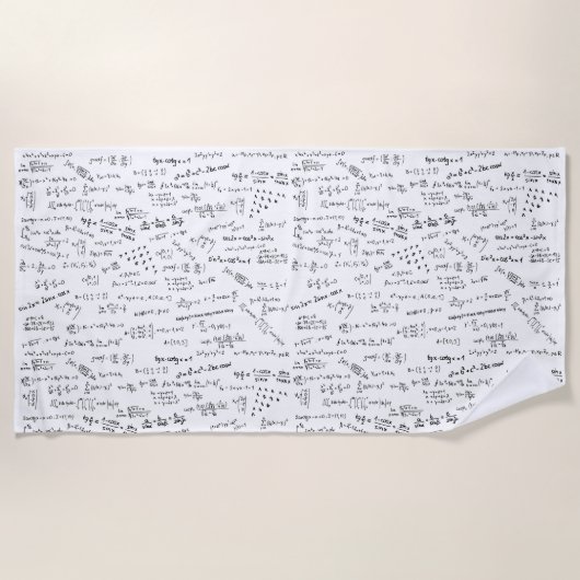 Vergelijking en Wiskunde Strandlaken (Voorkant)