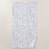 Vergelijking en Wiskunde Strandlaken (Voorkant)