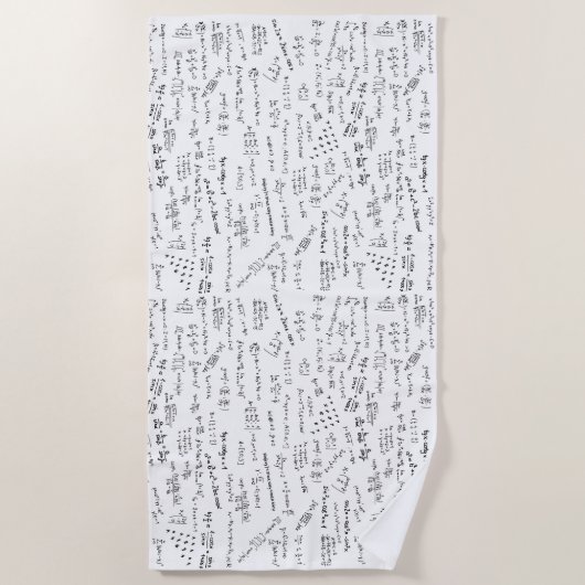 Vergelijking en Wiskunde Strandlaken (Voorkant)