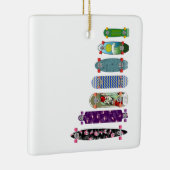 Vergelijking skateboardgrootte keramisch ornament (Rechts)