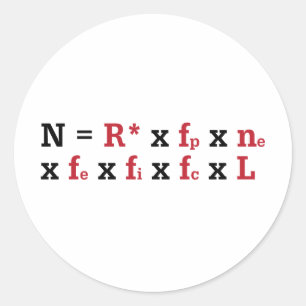 Vergelijking tekenen ronde sticker