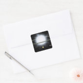 Vergelijking van de grootte van een hyperreuzenste vierkante sticker (Envelop)