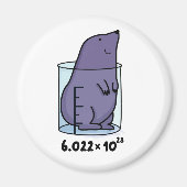 Vergelijking van de mol met een bekertje magneet (Voorkant)