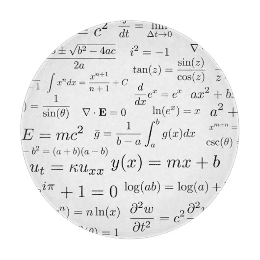 Vergelijking van de Wiskunde en de wetenschappelij Snijplank (Voorkant)