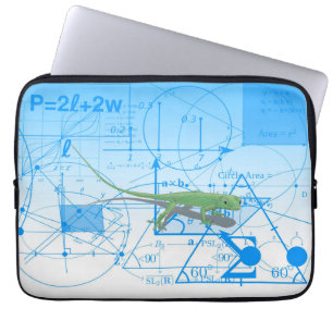 Vergelijking van geometrische Design hagedis Laptop Sleeve