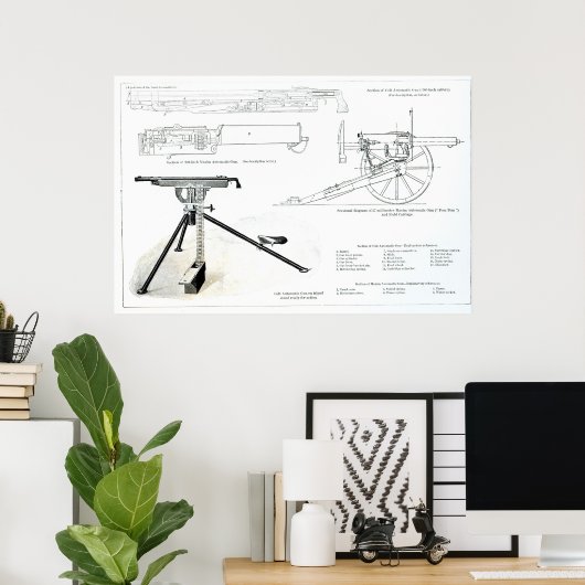 Vergelijking van het automatische Pistool van de K Poster (Thuiskantoor)