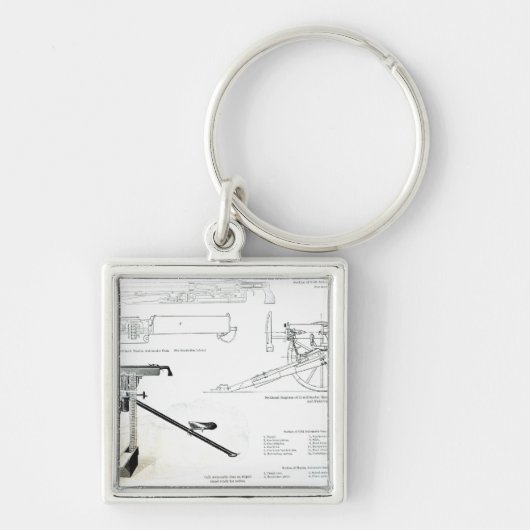 Vergelijking van het automatische Pistool van de K Sleutelhanger (Voorkant)