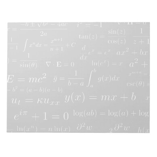 Vergelijking van het Notitieblok van de Wiskunde e (Voorkant)