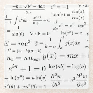 Vergelijking van Wiskunde en wetenschappelijk Onde Glazen Onderzetter