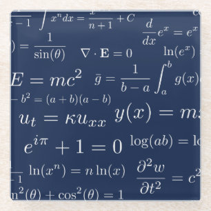 Vergelijking van Wiskunde en wetenschappelijk Onde Glazen Onderzetter