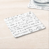 Vergelijking van Wiskunde- en wetenschappelijke On Kartonnen Onderzetters (Schuin)