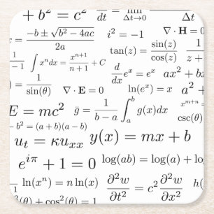 Vergelijking van Wiskunde- en wetenschappelijke On Kartonnen Onderzetters