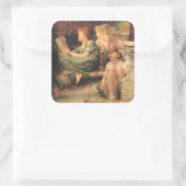 Vergelijkingen door Lawrence Alma-Tadema Vierkante Sticker (Tas)