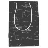 Vergelijkingen en formules voor zwarte en witte wi medium cadeauzakje (Voorkant)