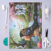 "Vergelijkingen in bloei" – Een digitaal portret Tissuepapier (Craft)